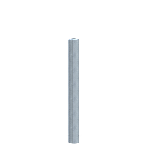 Verzinkt stalen rampaal Ø152 mm, 1500mm lang, met gelaste kap voor betonverankering.
