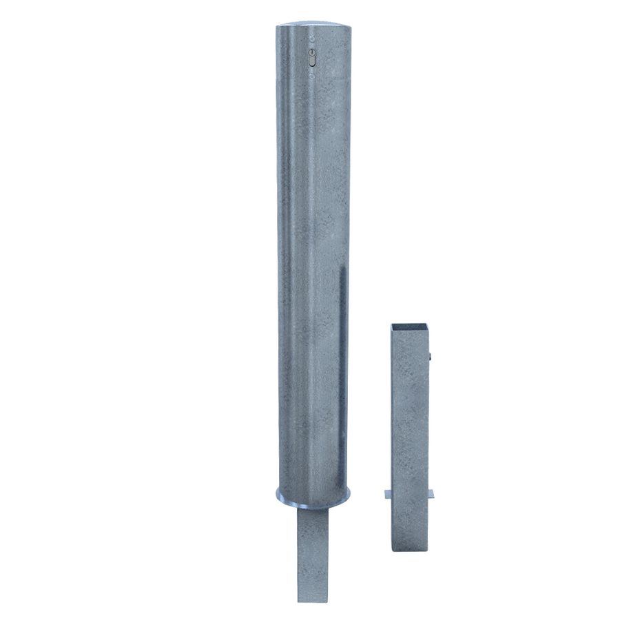 Rampaal Ø152 mm | Verzinkt staal | Uitneembaar met slot