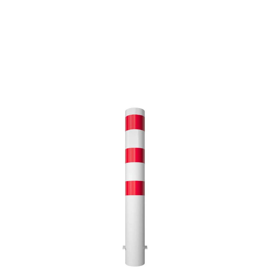 Rampaal Ø152 mm | Wit-rood | Voor betonverankering