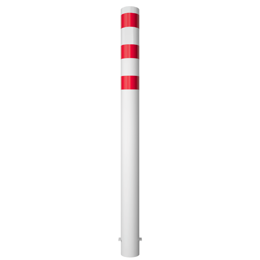 Rampaal Ø152 mm | Wit-rood | Voor betonverankering