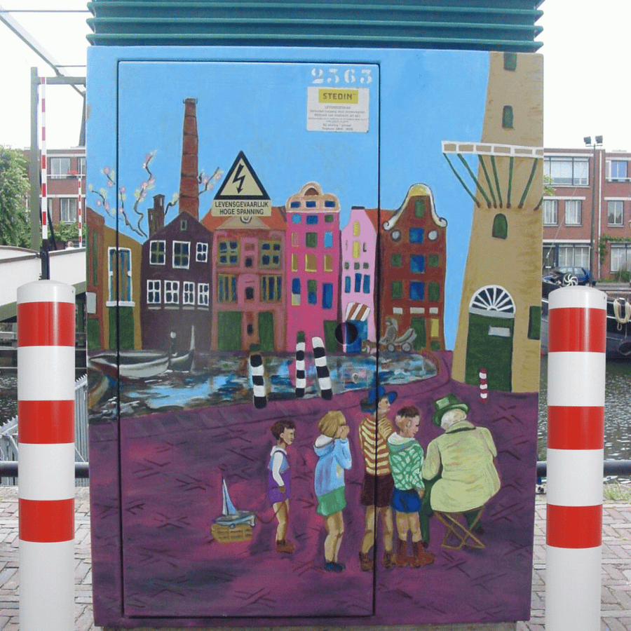 Rampaal Ø152 mm | Wit-rood | Voor betonverankering