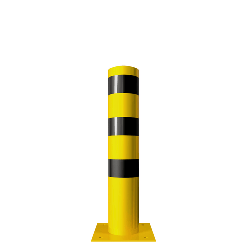 Rampaal Ø193 mm | Geel-zwart | Op voetplaat