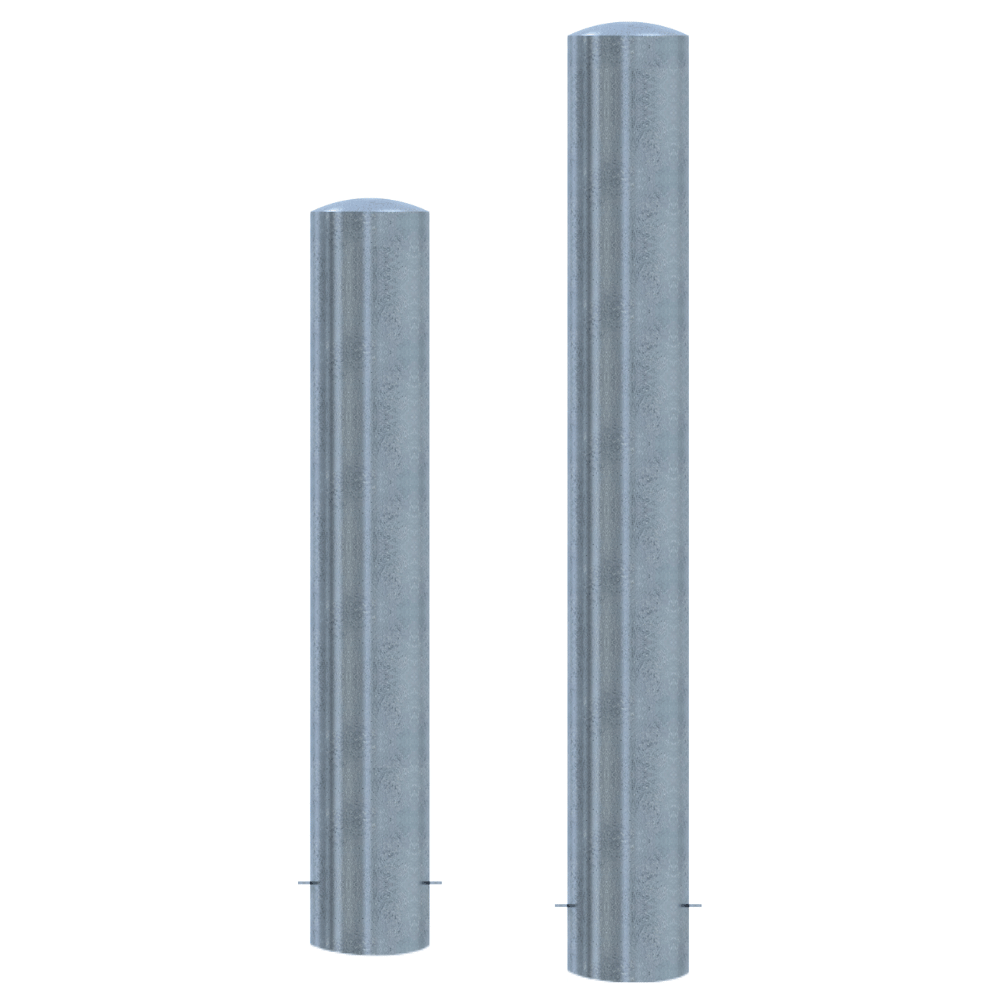 Rampaal Ø193 mm | Verzinkt staal | Voor betonverankering