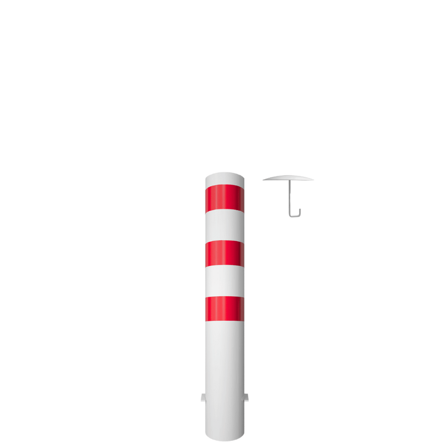 Rampaal Ø193 mm | Wit-rood | Voor verankering in beton