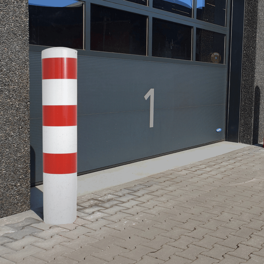 Rampaal Ø193 mm | Wit-rood | Voor verankering in beton