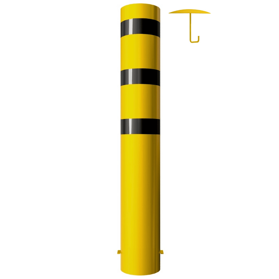 Rampaal Ø273 mm | Geel-zwart | Voor betonverankering