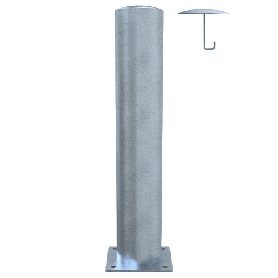 Rampaal Ø273 mm | Verzinkt staal | Op voetplaat