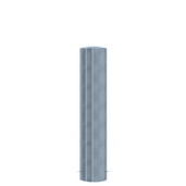 Verzinkt stalen rampaal Ø273 mm, 1500mm hoog, met gelaste kap voor betonverankering.