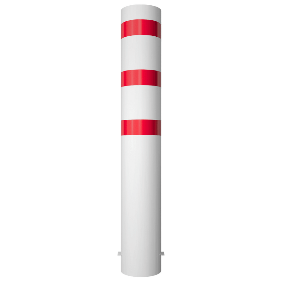 Rampaal Ø273 mm | Wit-rood | Voor betonverankering