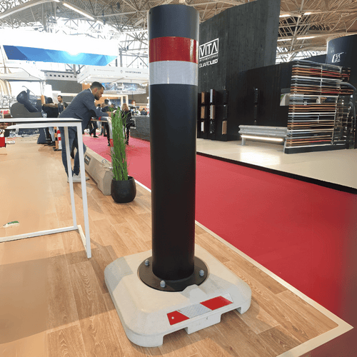 Rampaal Ø273 mm | Met betonvoet | Mobiel - verplaatsbaar