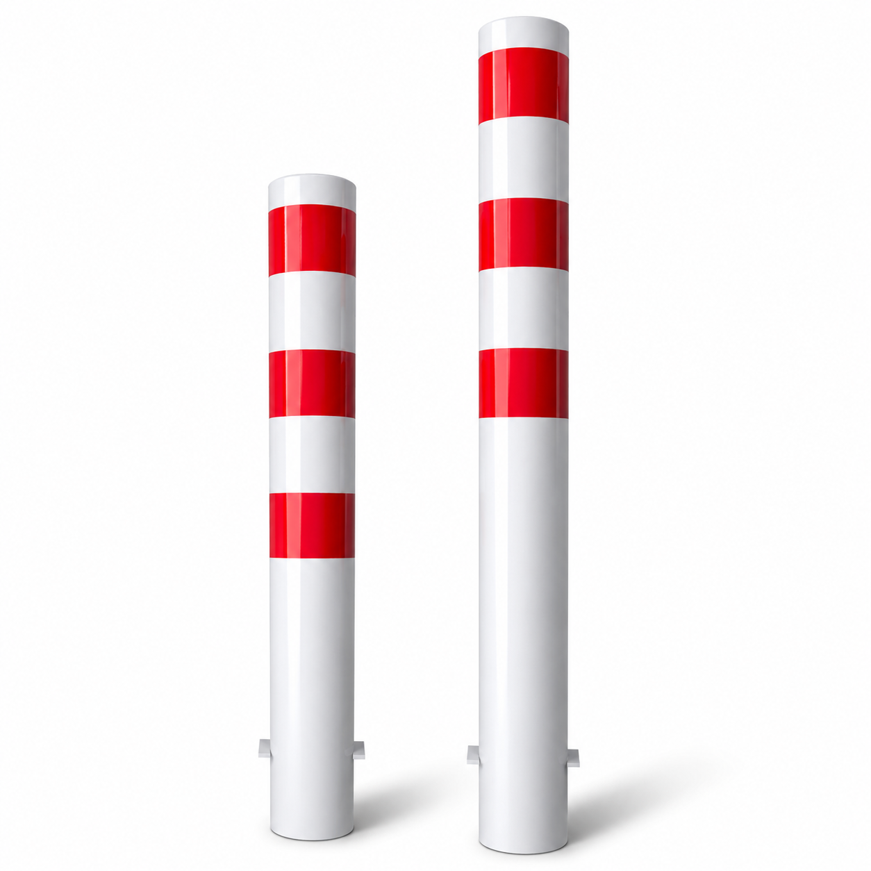 Rampaal Ø152 mm in wit-rood voor verankering in beton