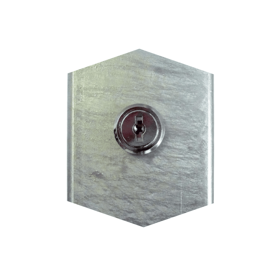 Parkeerbeugel | Wit - rood of verzinkt | Voor verankering in beton of op voetplaat