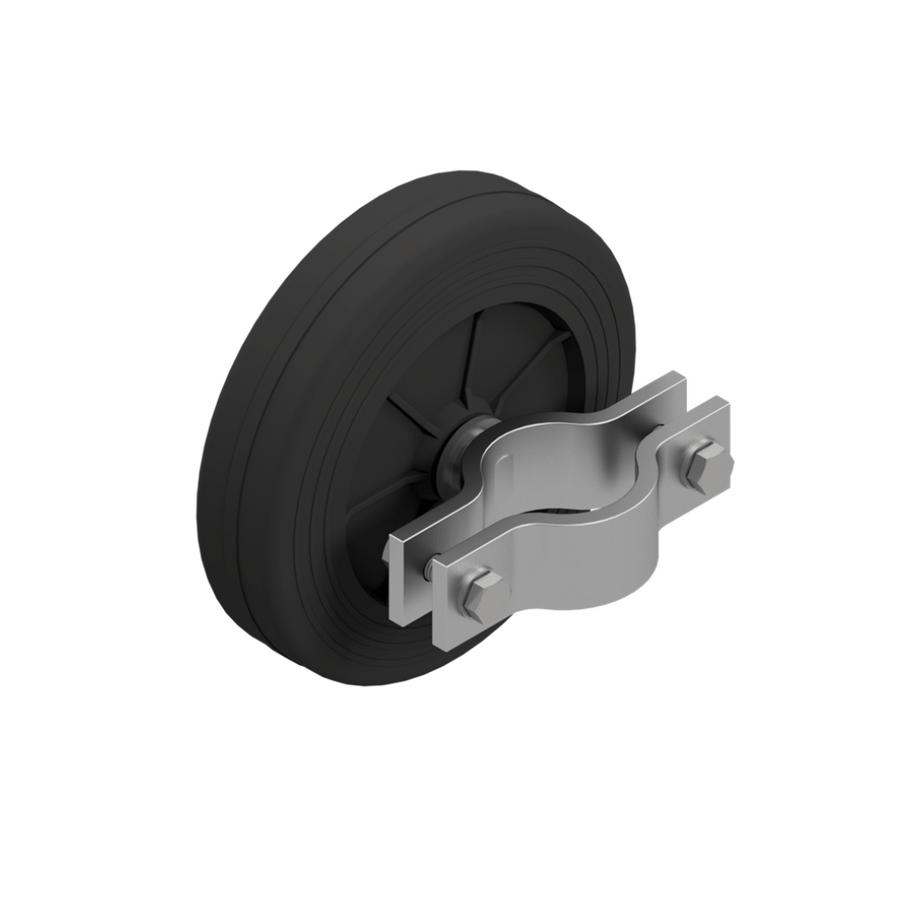 Bouwhekwiel met scharnier voor bouwhekken