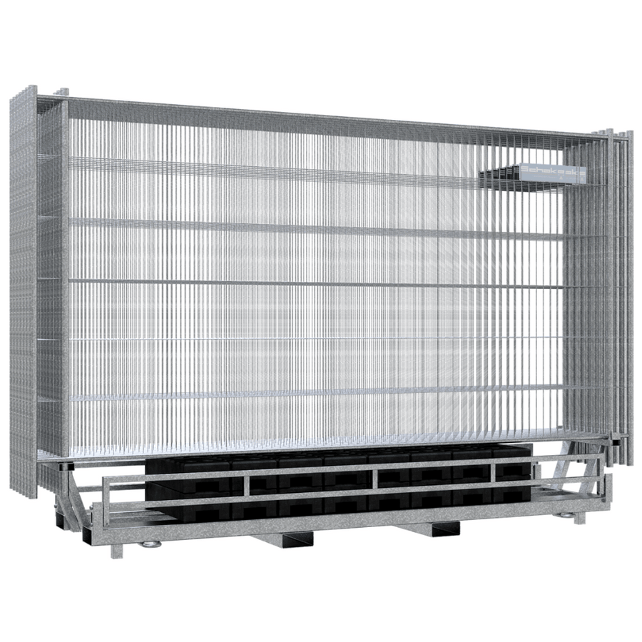 Set 15x bouwhek Profi | Inclusief stalen opslagcontainer en 15 voeten