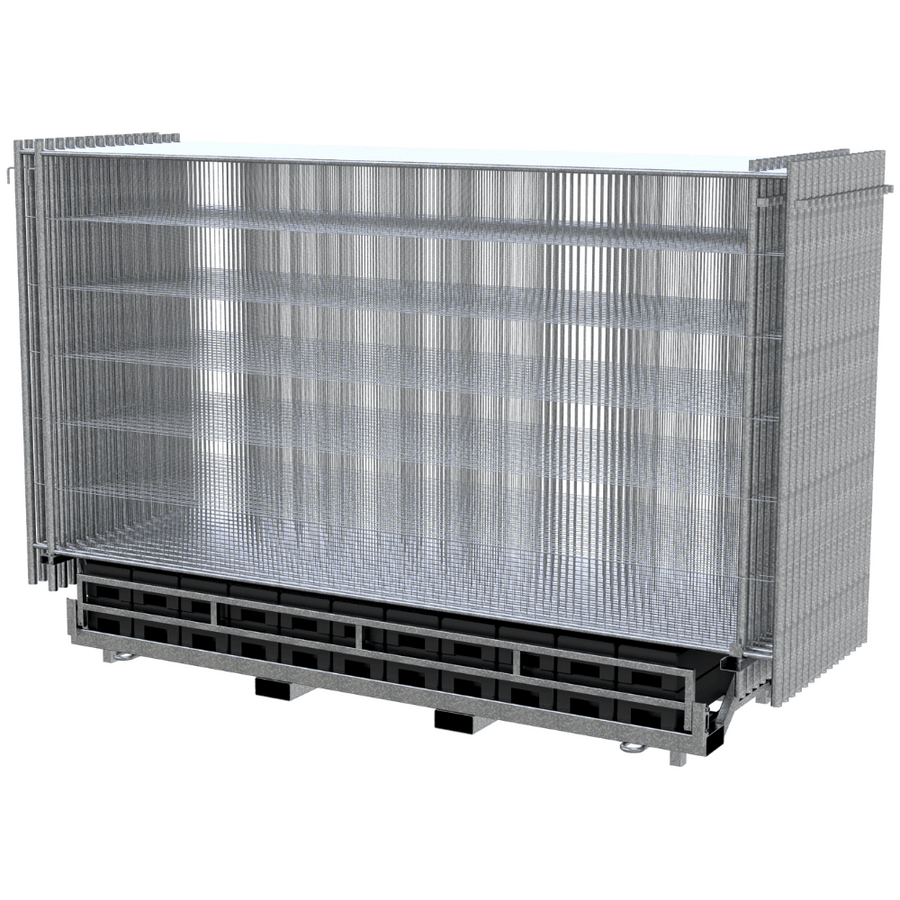 Set 30x bouwhek Profi-P | Inclusief stalen opslagcontainer en 30 voeten