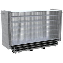 Bouwhek set Profi 30 stuks inclusief stalen opslagcontainer en 30 voeten