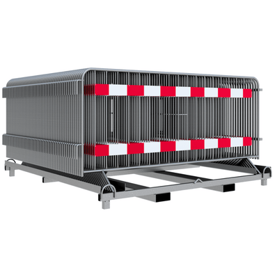 Set 50 dranghekken 18 spijlen | 248 x 110 cm | Gegalvaniseerd met reflectie