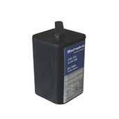 Zwarte Schake Zinc Air Alkaline 6V/45Ah batterij voor waarschuwingslichten.