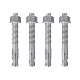 Set van 4 verzinkte snelbouwankers M16x150