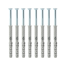 Set van 8 schroeven 8x80 en pluggen 10x100