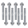 Set van 8 verzinkte snelbouwankers M16x150