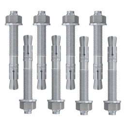 Set van 8 verzinkte snelbouwankers M16x150