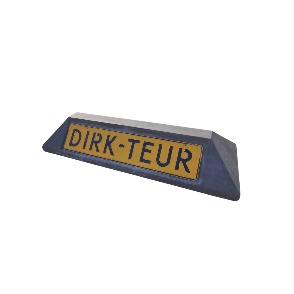 Stootband / parkeerbord met eigen tekst | Parkeerplaats bord bedrijven