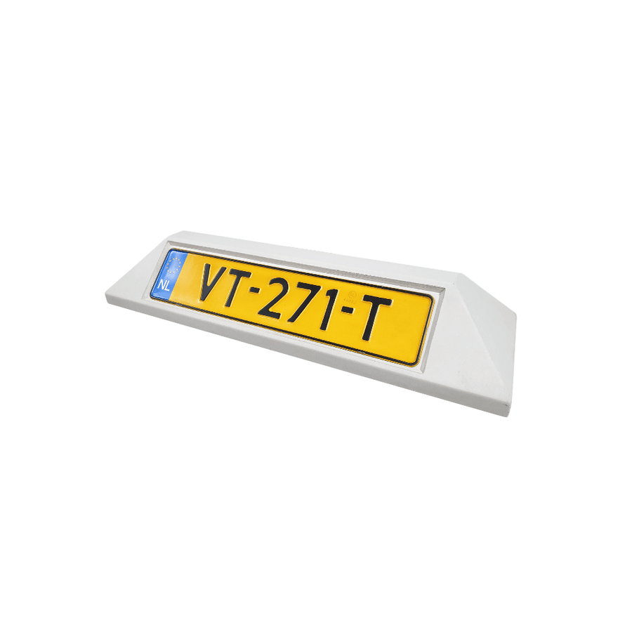 Stootband / parkeerbord met eigen tekst | Parkeerplaats bord bedrijven