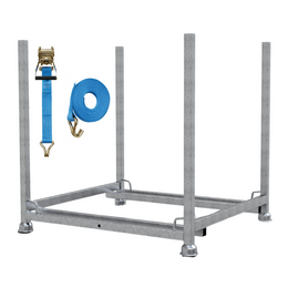 Transportpallet voor loopbruggen 100 cm breed met spanband