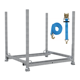 Transportpallet voor loopbruggen 120/130 cm breed met spanband