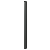 Antracietgrijze trottoirpaal Ø76 mm met puntkop, voor vaste betonverankering.