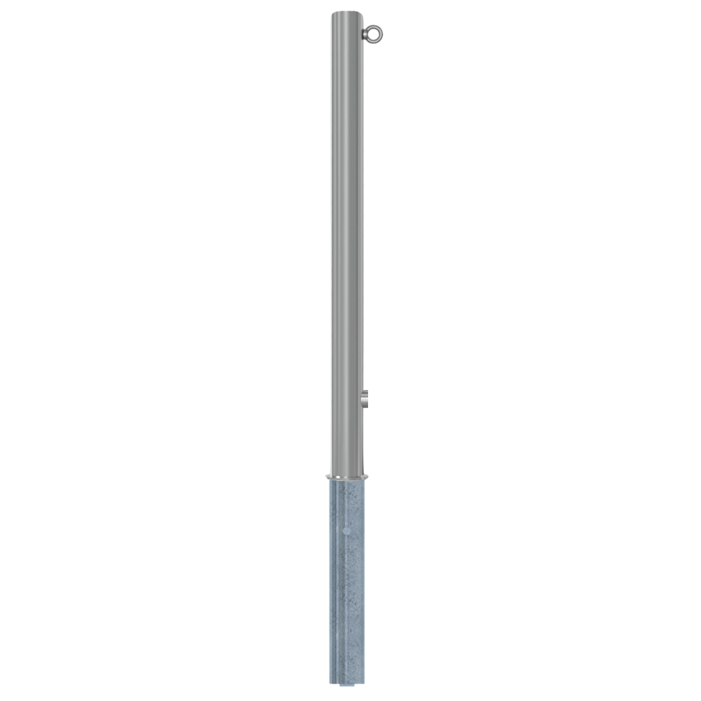 Uitneembare parkeerpaal RVS | Ø60 x 900 mm | Met slot opties