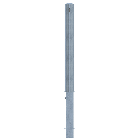 Verzinkte uitneembare afzetpaal Ø89 mm met cilinderslot.
