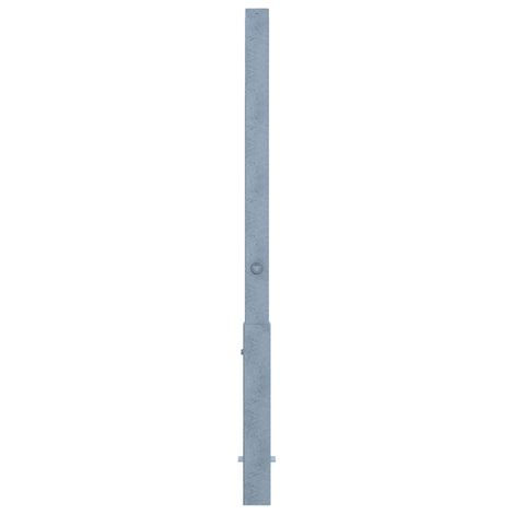 Verzinkte, uitneembare parkeerpaal 70x70 mm met driekantslot.