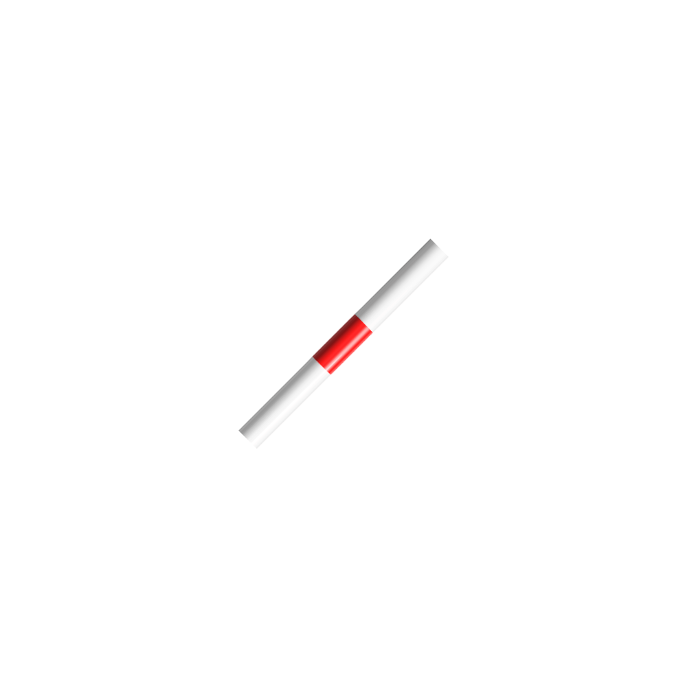 Veiligheidsrailing Ø48 mm | Wit-rood | Op voetplaat | Modulair systeem