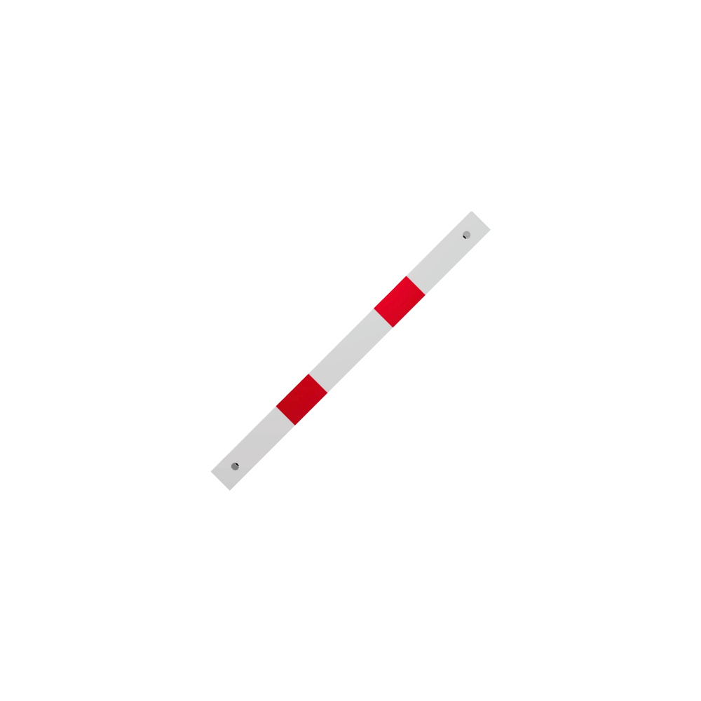 Liggers voor veiligheidsrailing 70x70 mm wit-rood