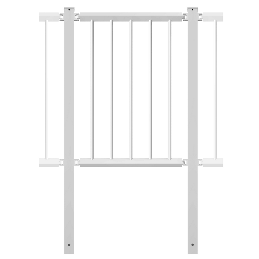 Veiligheidsrailing 60x60 mm | Voor betonverankering | Modulair systeem