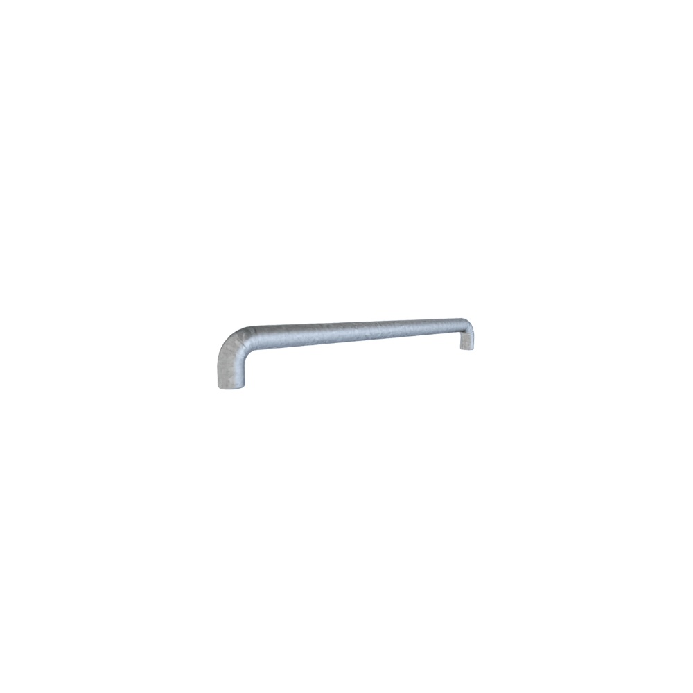 Betonnen barrier | 1508 kg | Met beschermbeugel wit-rood