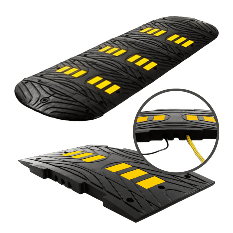 Verkeersdrempel 7 cm voor vrachtwagens | Complete set vanaf 213 cm lengte