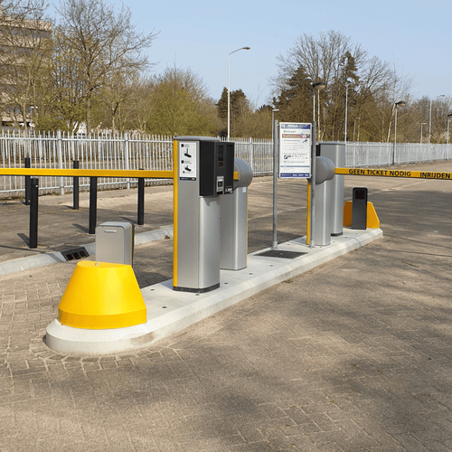 Verkeerseiland 5 meter compleet | Voor slagbomen en meldposten