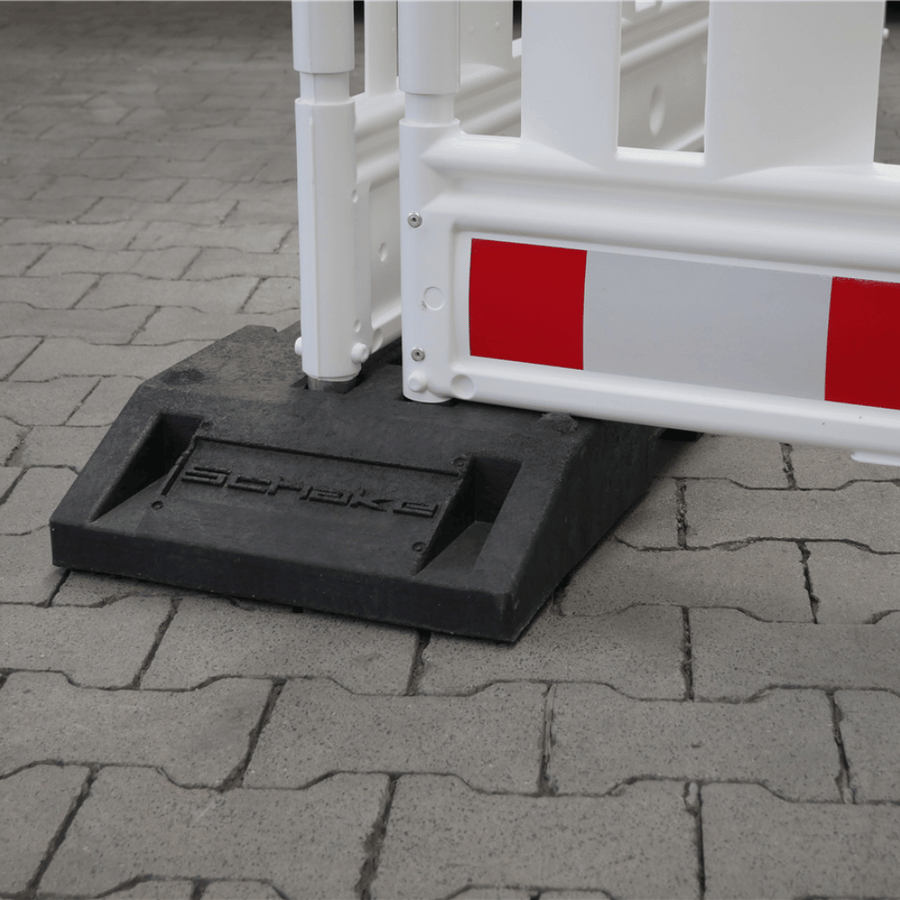 Kunststof voetplaat 28 kg voor afzethekken