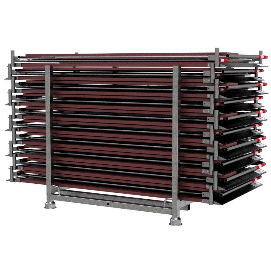 Transportpallet voor loopbruggen 100 cm breed | Inclusief spanband