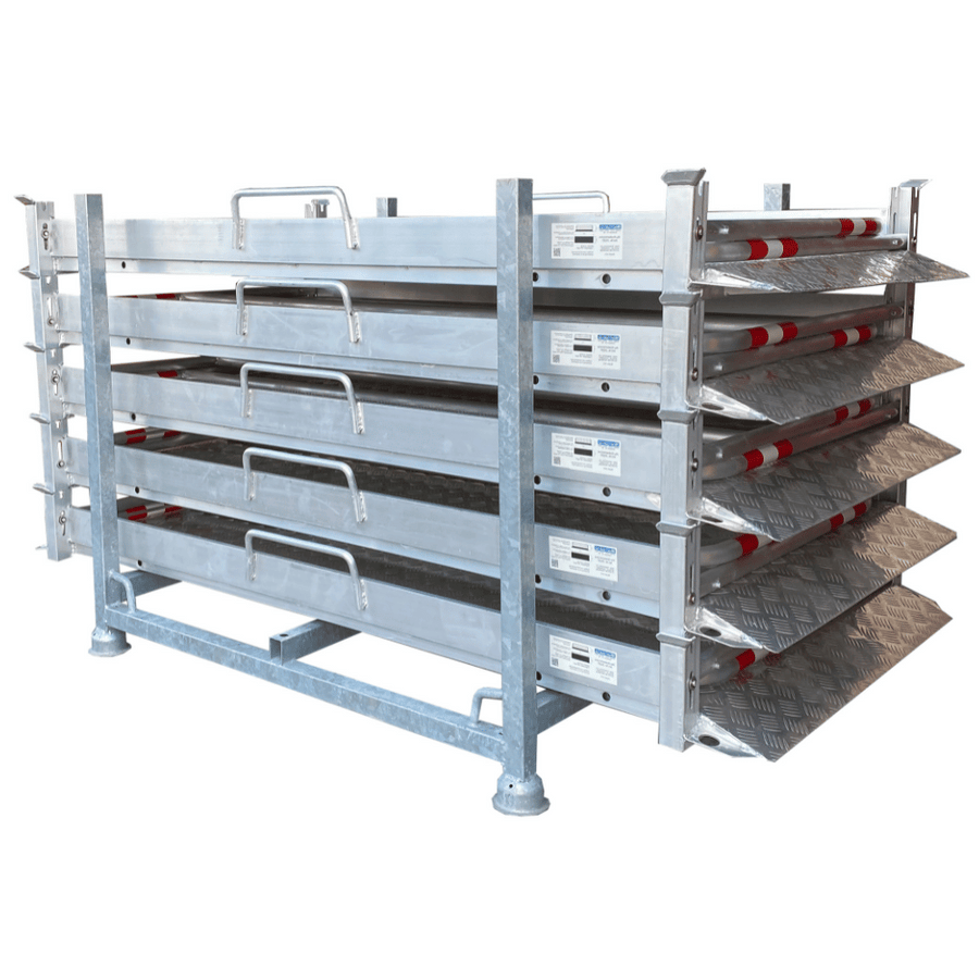 Transportpallet voor loopbruggen 120/130 cm breed | Inclusief spanband