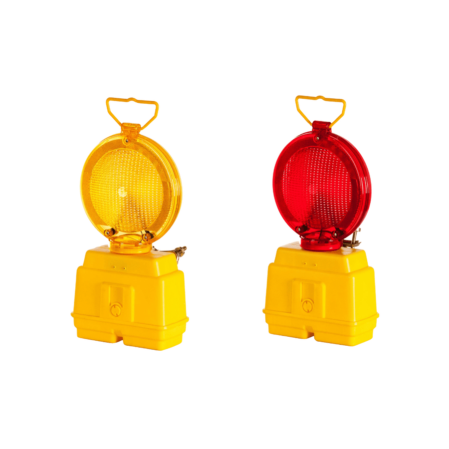 Waarschuwingslamp rood of geel