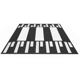 Zebra verkeersplateau 400 x 350 x 10 cm installatie gereed geleverd