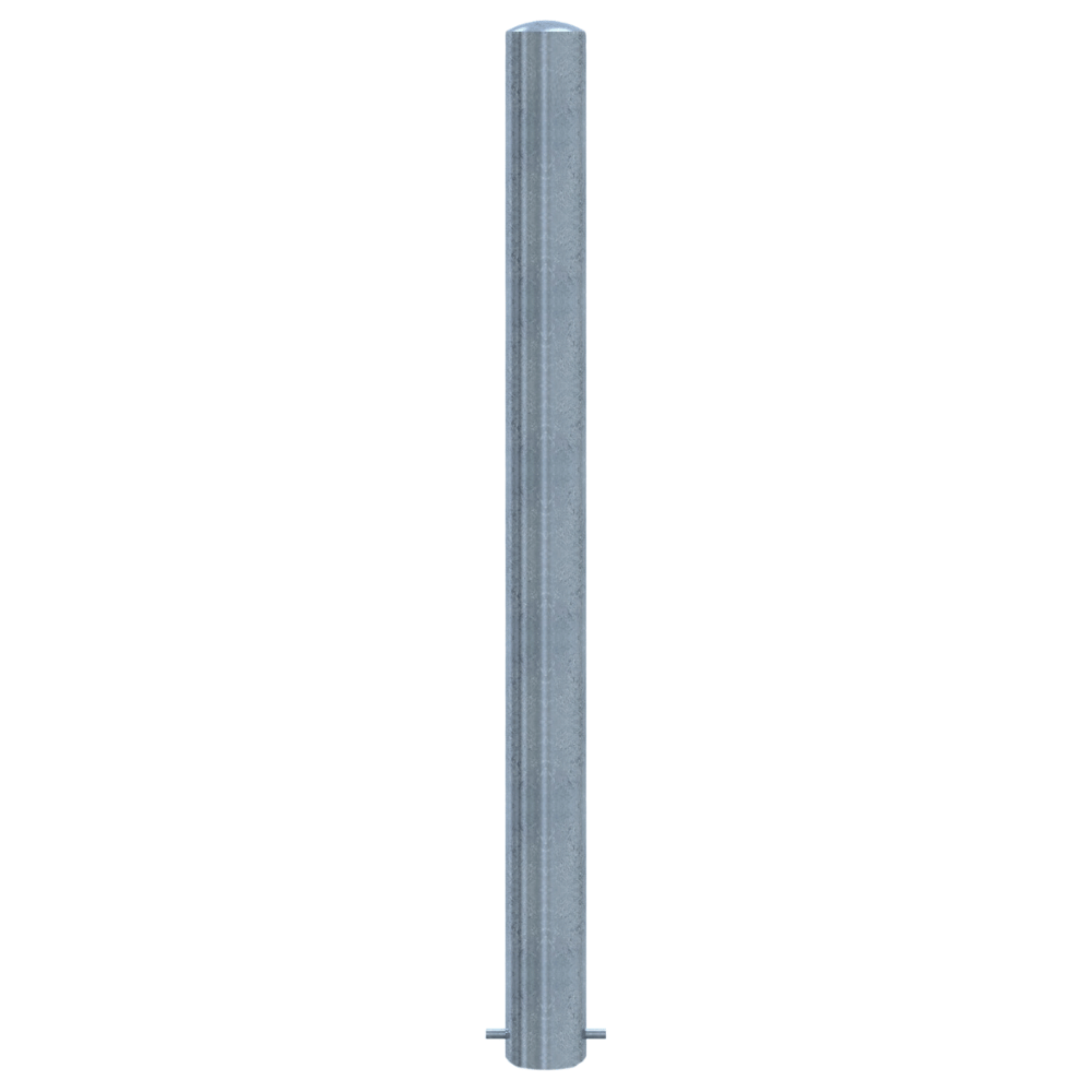 Parkeerpaal Ø102 mm | Verzinkt staal | Voor verankering in beton of op voetplaat