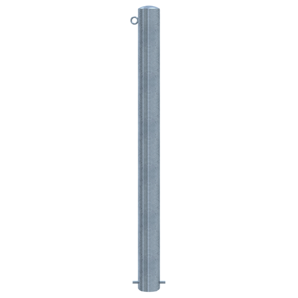 Parkeerpaal Ø102 mm | Verzinkt staal | Voor verankering in beton of op voetplaat