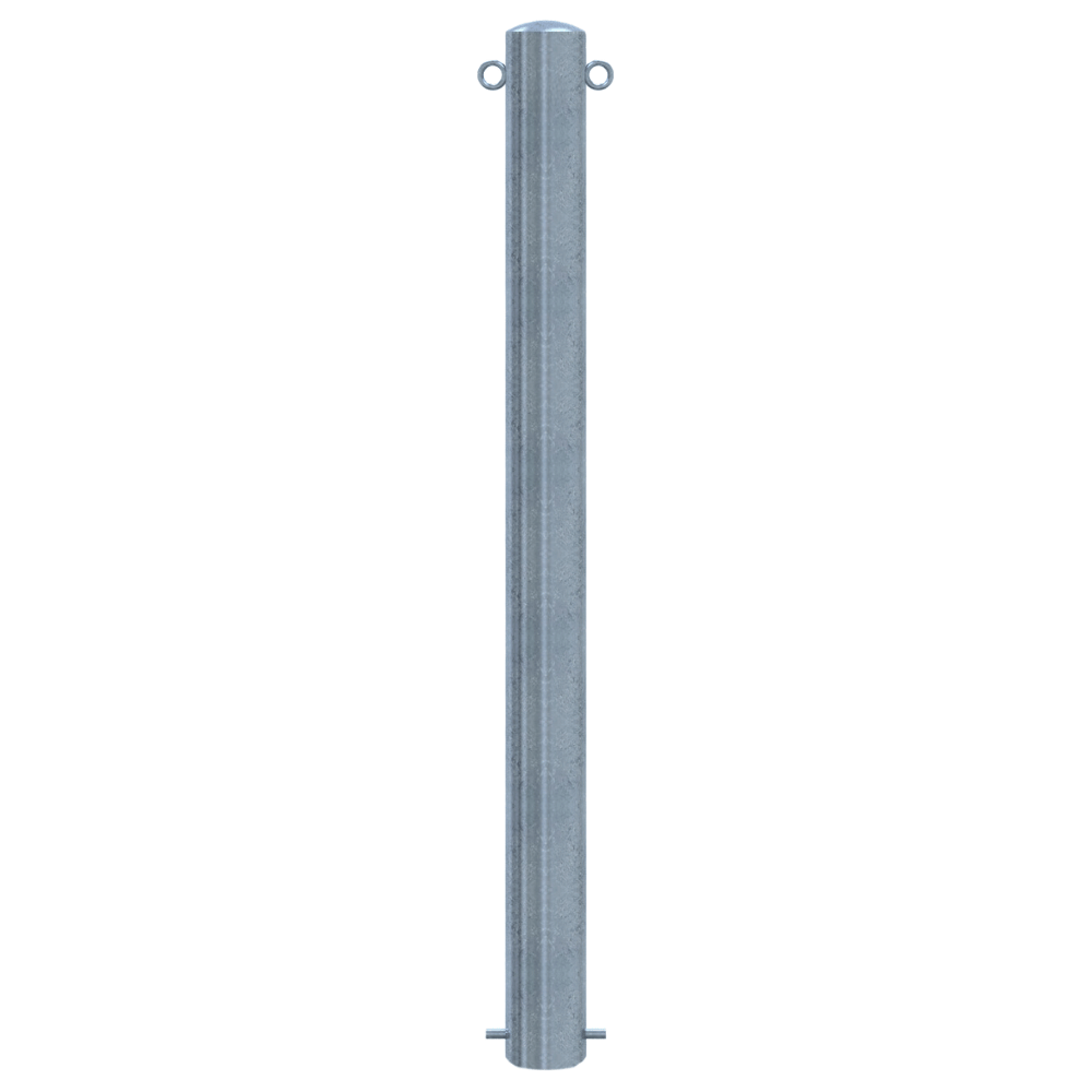 Parkeerpaal Ø102 mm | Verzinkt staal | Voor verankering in beton of op voetplaat