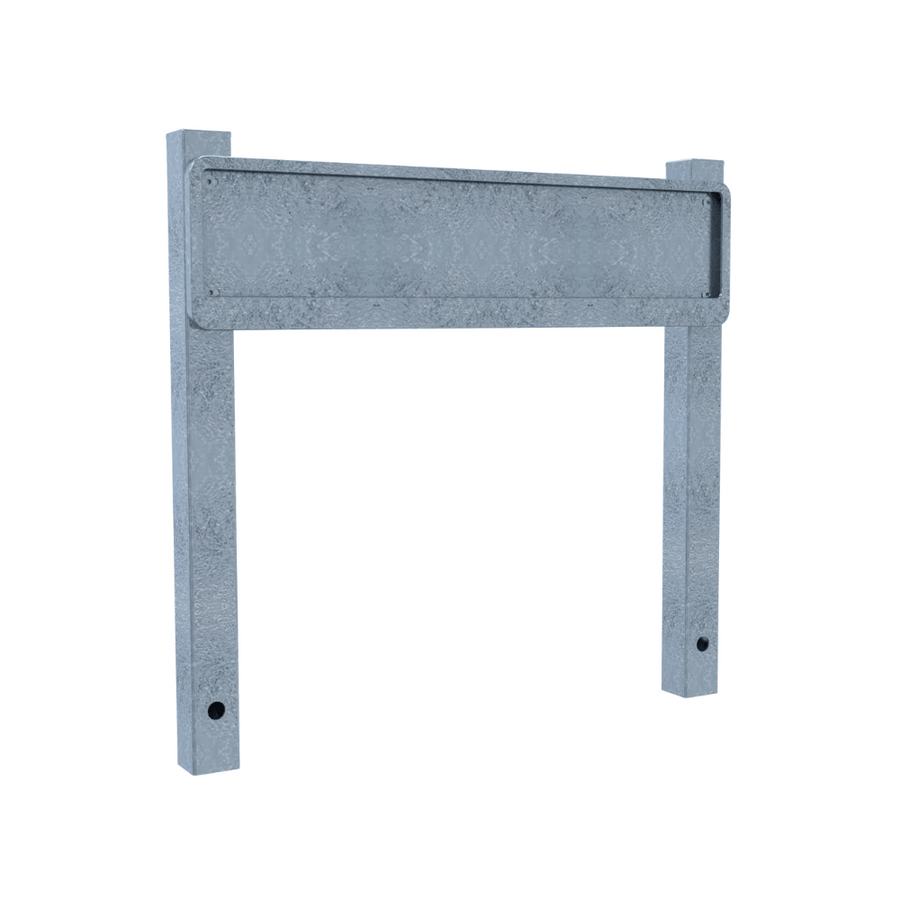 Verzinkt stalen houder voor parkeerbord of kentekenplaat